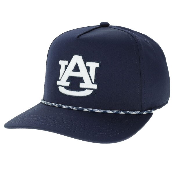 AU navy hat with rope across brim